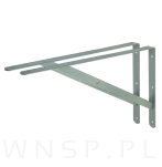 Wspornik 2 sztuki, konsola do półki ściennej, wiszącej 400 x 280 x 25 mm - 6