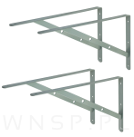 Wspornik 2 sztuki, konsola do półki ściennej, wiszącej 400 x 280 x 25 mm - 8