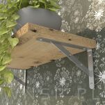 Wspornik 2 sztuki, konsola do półki ściennej, wiszącej 400 x 280 x 25 mm - 7