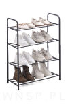 Stojak na buty regał organizer metalowy 4 poziomy loft do przedpokoju - 5
