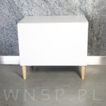 Noga bukowa prosta, stożek 25 cm, lakier bezbarwny - 6