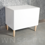 Noga bukowa prosta, stożek 25 cm, lakier bezbarwny - 7