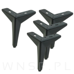 Noga meblowa GWIAZDA 15 cm, czarny mat - 9