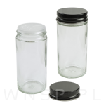 Zestaw 24 okrągłych słoiczków 120 ml na przyprawy do kuchni + naklejki - 4