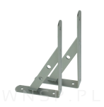 Wspornik, konsola do półki ściennej, wiszącej 200 x 120 x 25 mm - 4