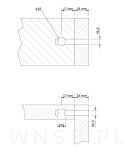 4x złącze do łóżka śruba młoteczkowa połączenie mebli M6/40 - 3