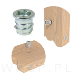 M8 X 13 mm - Mufa wkręcana do drewna - 4