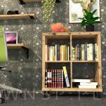 Nogi stalowe okrągłe 12,6 cm, zestaw nóg z wkrętami, czarne matowe - 5