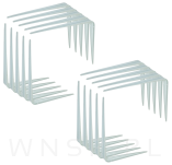 20x Wsporników do półki ściennej 455 x 360 mm, w kolorze białym - 5
