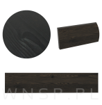 Listwa ścienna, na haczyki lub wieszaki 375 x 80 x 18 mm, lakier czarny - 3