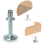 Stopka meblowa M10 X 85 mm z gniazdem do mebli - 5