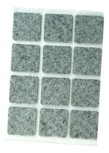 Podkładki filcowe 25 X 25 szary (12 szt.)