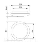 Zaślepki drewniane 20 sztuk do otworu Ø 20 mm jesion, surowe - 2