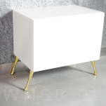 Noga skośna Klepsydra 17,5 cm, mosiądz - 9