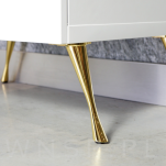 Noga skośna Klepsydra 17,5 cm, mosiądz - 2