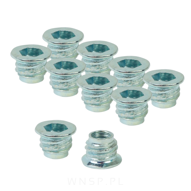 M6 X 8 mm - Mufa do drewna wkręcana