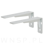 2x Wsporniki wzmocnione, konsola do półki ściennej, wiszącej 20 x 10 cm - 5
