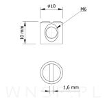 Nakrętka wałeczkowa M6 x 10 x 10 mm, symetryczna - 3