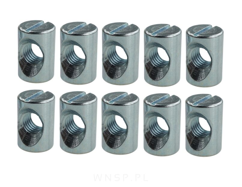 Nakrętka wałeczkowa M6 x 10 x 10 mm, symetryczna