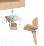 Wkręty hartowane stożkowe do drewna 4,5 X 35 mm - 5