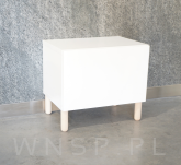 Nóżka bukowa surowa 10 cm, walcowa 45 mm z blachą - 8