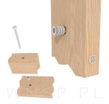 M6 X 12 mm- Mufa wkręcana do drewna - 6