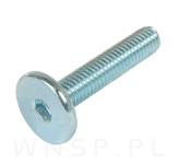 M6 X 30 mm metryczny z łbem walcowym SW 4 - 4