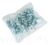 Nakrętka pazurkowa M6 x 12 mm, kłowa stalowa 100 sztuk kotwa wbijana do drewna - 6