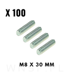 M8 X 30 mm szpilka metryczna, trzpień gwintowany - 2