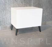 Zestaw nóżki skośne 10 CM, czarne, ze szpilką M8 X 25 MM + Blachy - 8