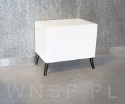 Zestaw nóżki skośne 10 CM, czarne, ze szpilką M8 X 25 MM + Blachy - 11