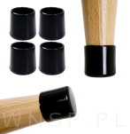 Ślizgacz ochronny PVC okrągły na nogę Ø 19 mm czarny - 6