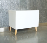 4x Noga bukowa skośna UNIQ 35 CM z blachą montażową - 6