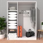 WORKI PRÓŻNIOWE 60 x 50 CM ZESTAW 5 SZTUK + POMPKA GRATIS, NA UBRANIA, KOCE, POŚCIEL DO SZAFY, GARAŻU, PIWNICY, NA STRYCH MOCNE GRUBE - 5