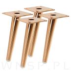 Noga stalowa skośna stożek 18 CM, z blachą montażową, miedź - 6