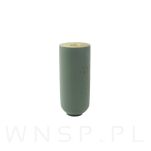 Nóżka bukowa szary mat 15 cm, walcowa 45 mm z blachą - 9