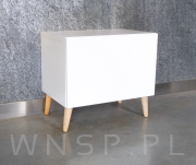 4x Noga dębowa skośna UNIQ 45 CM z blachą montażową - 7