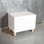 Nóżka bukowa surowa 20 cm, walcowa 60 mm z blachą - 13