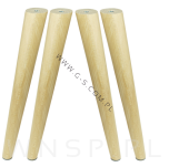 Noga bukowa skośna, stożek 35 cm, lakierowana - 7