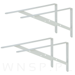 Wspornik 2 sztuki, konsola do półki ściennej, wiszącej 500 x 330 x 25 mm - 8