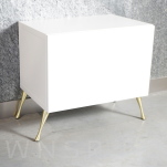 Noga skośna Klepsydra 17,5 cm, mosiądz szczotkowany - 9