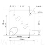 Noga meblowa szpilka 15 cm czarny mat - 7
