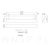 Uchwyt meblowy ANGLE 128 mm czarny - 2