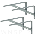 Wspornik 2 sztuki, konsola do półki ściennej, wiszącej 350 x 220 x 25 mm - 8