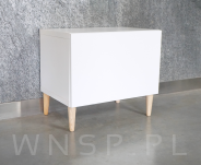 Noga dębowa prosta UNIQ 35 CM z blachą montażową - 6