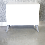 Zestaw nóżki skośne 15 CM, szary mat, ze szpilką M8 X 25 MM + Blachy - 2