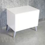 Zestaw nóżki skośne 15 CM, szary mat, ze szpilką M8 X 25 MM + Blachy - 10