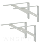 Wspornik 2 sztuki, konsola do półki ściennej, wiszącej 300 x 200 x 25 mm - 8