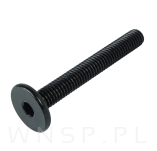 M6 X 45 mm metryczny na imbus 4 mm, czarny - 7