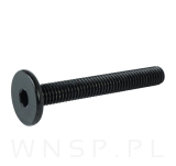 M6 X 45 mm metryczny na imbus 4 mm, czarny - 3